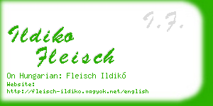 ildiko fleisch business card